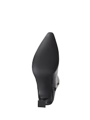 Jones Bootmaker Knee-High Leather Heeled Black Boots - Image 5 of 5