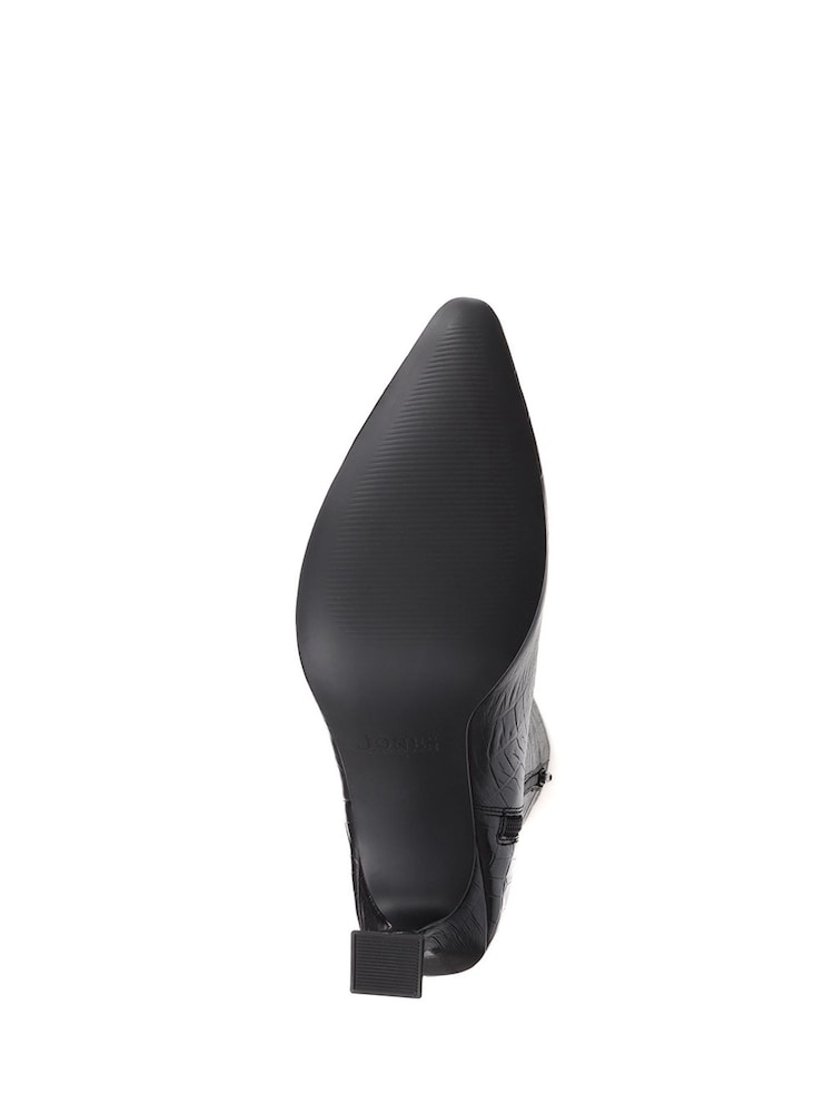 Jones Bootmaker Knee-High Leather Heeled Black Boots - Image 5 of 5