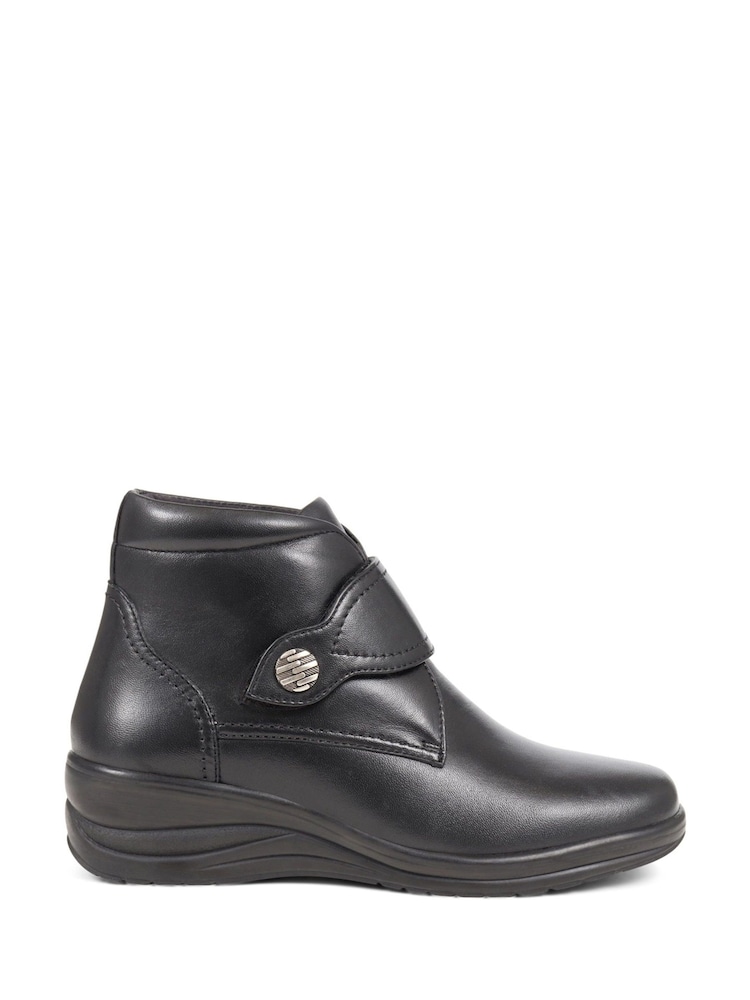 Pavers Leather Ankle Black Boots - Image 1 of 5