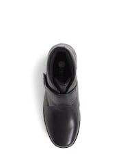 Pavers Leather Ankle Black Boots - Image 4 of 5
