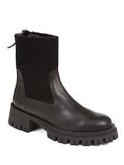 Jones Bootmaker Leonarda Heeled Ankle Black Boots - Image 2 of 5