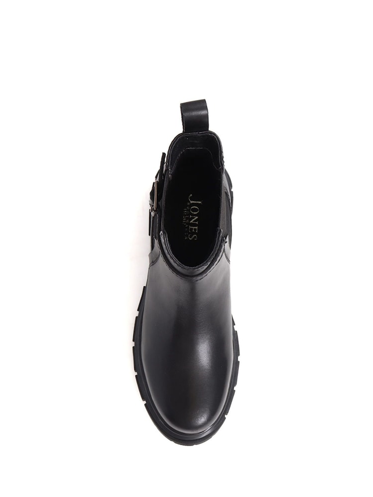 Buy Jones Bootmaker Black Maelee Leather Ankle Boots from  display picture 3