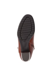 Pavers Brown Block Heel Ankle Boots - Image 5 of 5
