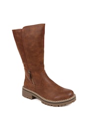 Pavers Brown Pavers Casual Long Black Boots - Image 2 of 5