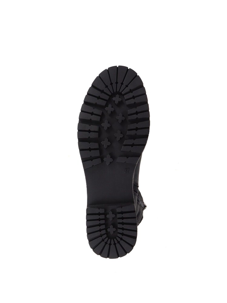 Pavers Casual Mid-Calf Black Boots - Image 5 of 5