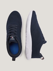 Tommy Hilfiger Blue Corporate Knit Runner Trainers - Image 3 of 5