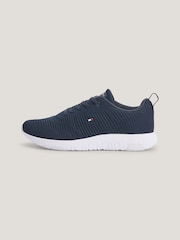 Tommy Hilfiger Blue Corporate Knit Runner Trainers - Image 4 of 5