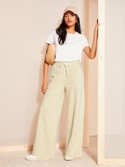 Friends Like These Camel Jersey Wide Leg Co Ord Trousers - Image 3 of 4