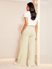 Friends Like These Camel Jersey Wide Leg Co Ord Trousers - Image 4 of 4