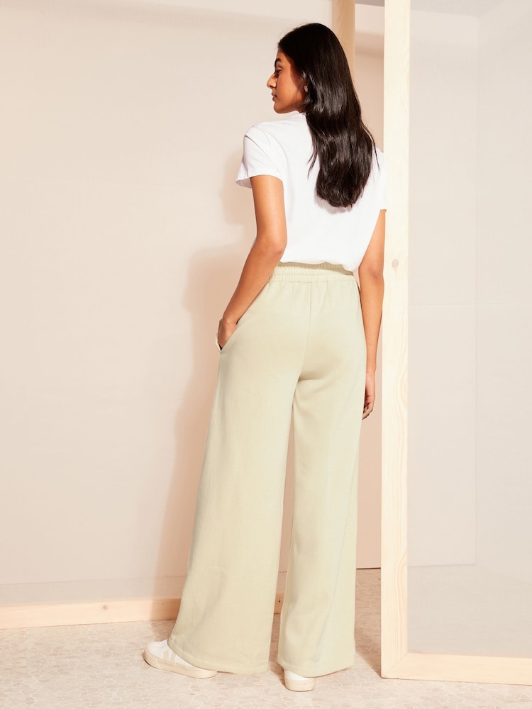 Friends Like These Camel Jersey Wide Leg Co Ord Trousers - Image 4 of 4