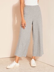 Friends Like These Grey Wide Leg Cosy Trouser Co Ord - Image 1 of 4