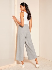 Friends Like These Grey Wide Leg Cosy Trouser Co Ord - Image 4 of 4