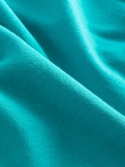 Blue Aqua Regular Fit Essential Crew Neck T-Shirt - Image 8 of 8