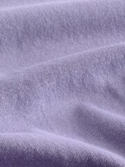 Purple Lilac Regular Fit Essential Crew Neck 100% Cotton T-Shirt - Image 8 of 8
