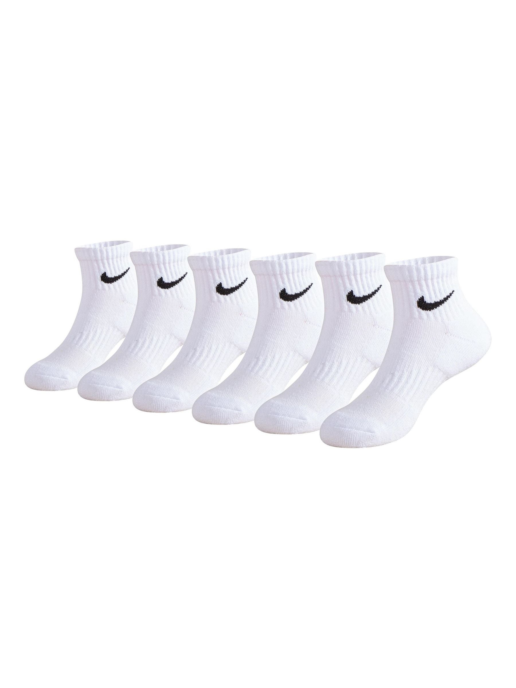 nike dri fit ankle socks white