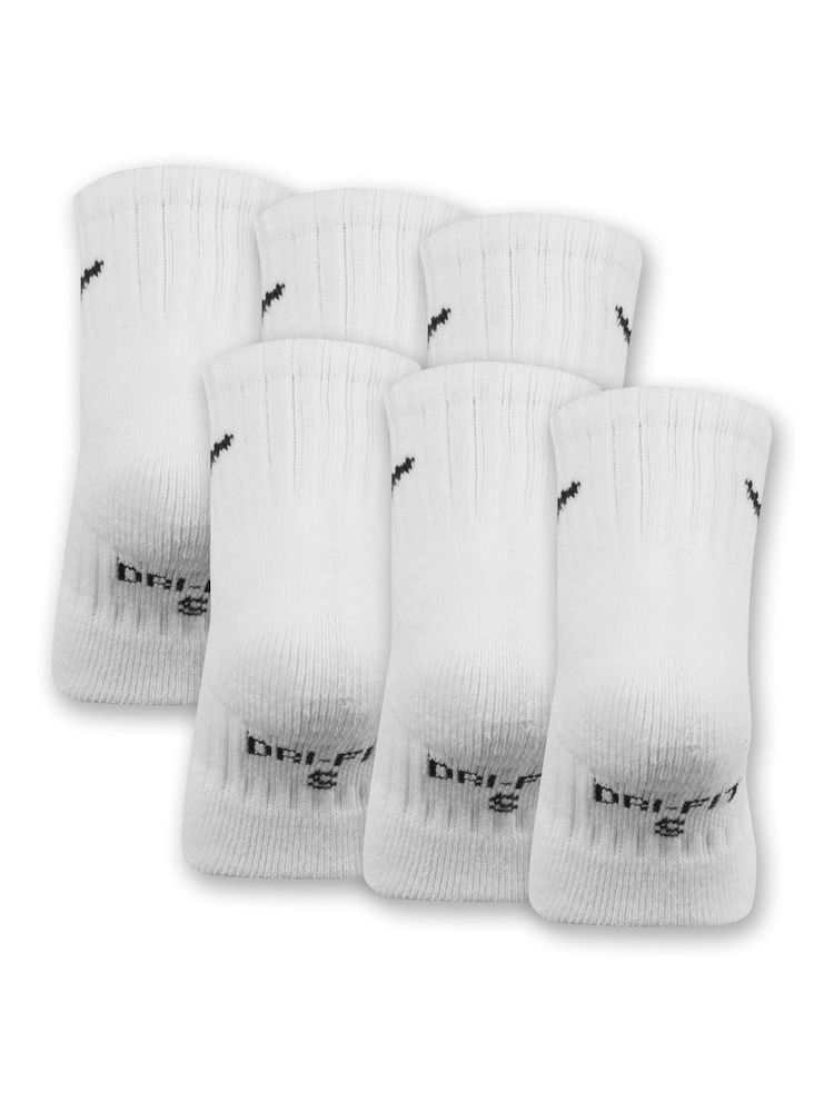 Nike White Kids Little Performance Ankle Socks 6 Pack - Image 2 of 4