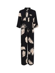 Kaffe Black Rutie 3/4 Sleeve Jumpsuit - Image 4 of 5