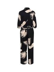 Kaffe Black Rutie 3/4 Sleeve Jumpsuit - Image 5 of 5