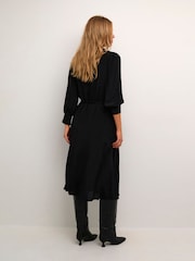 Kaffe Emine Maxi Pocket Black Shirt Dress - Image 2 of 6