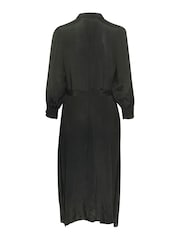 Kaffe Emine Maxi Pocket Black Shirt Dress - Image 6 of 6