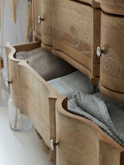 Feather & Black Weathered Oak Emporium Grande 3 Drawer Chest - Image 2 of 3