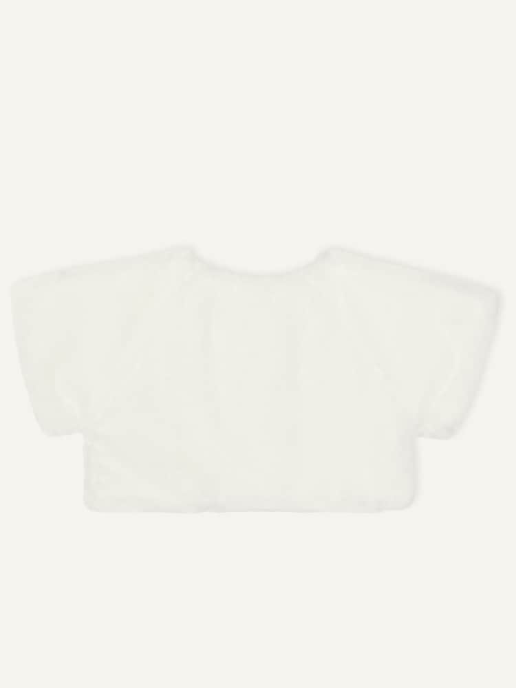 Monsoon White Faux Fur Shrug - Image 2 of 3 Monsoon White Faux Fur Shrug - Image 2 of 3
