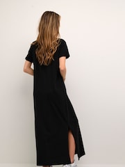 Kaffe Celina Full Length 100% Cotton T-Shirt Dress - Image 2 of 7