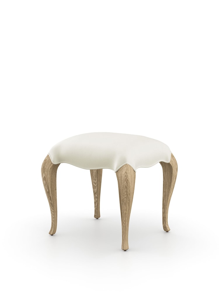 Feather & Black Pale Weathered Oak Salcombe Dressing Table and Stool - Image 2 of 3