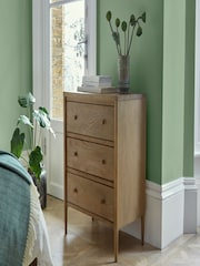 Feather & Black Weathered Oak Aubrey 3 Drawer Chest - Image 1 of 2