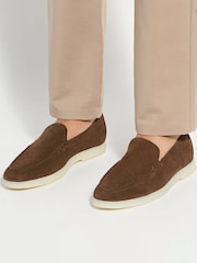 Dune London Brown Boltman Wide Fit Casual Shoes - Image 1 of 6