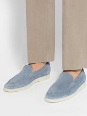 Dune London Light Blue Boltman Wide Fit Casual Shoes - Image 1 of 6