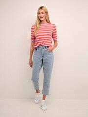 Kaffe Milo Short Sleeve Knit Top - Image 3 of 6