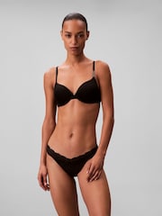 Calvin Klein Black Thongs - Soft Stretch Lace - Image 1 of 5