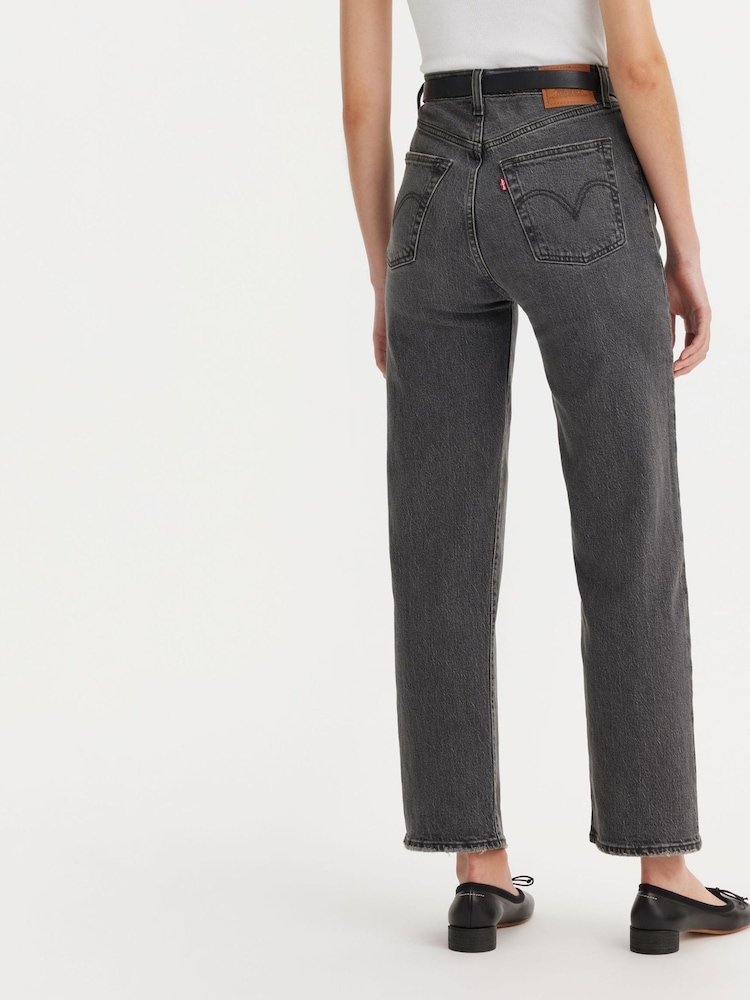 Levi's® Grey Ribcage Straight Ankle Jeans - Image 2 of 16