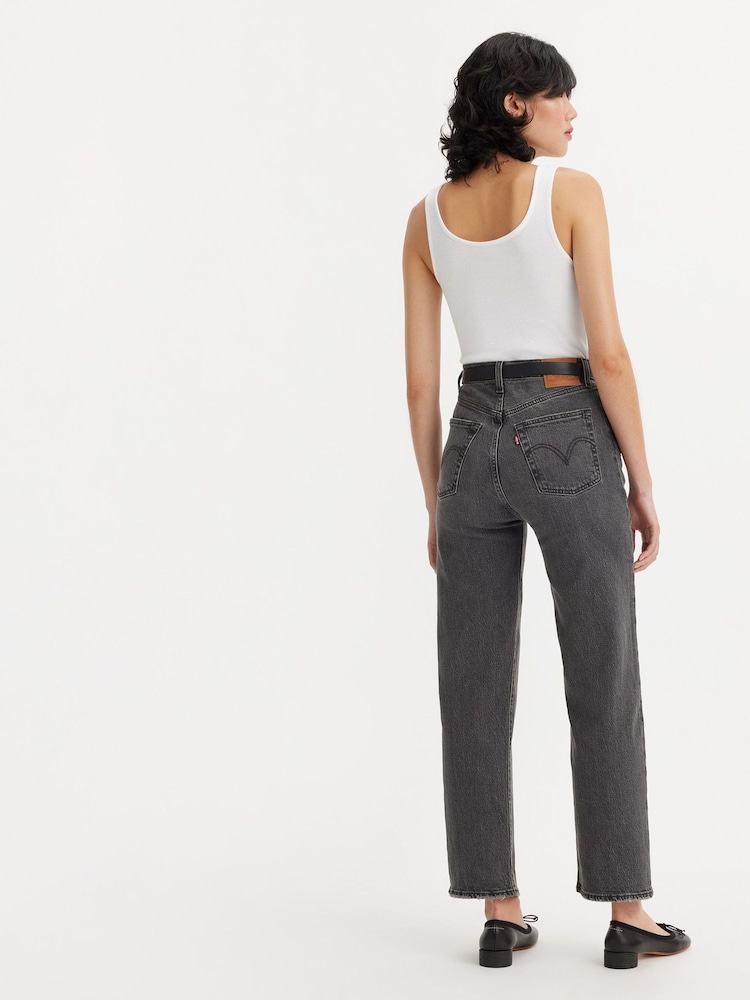 Grijs - Levi's® Ribcage jeans met enkellange rechte pijpen - Image 4 of 16