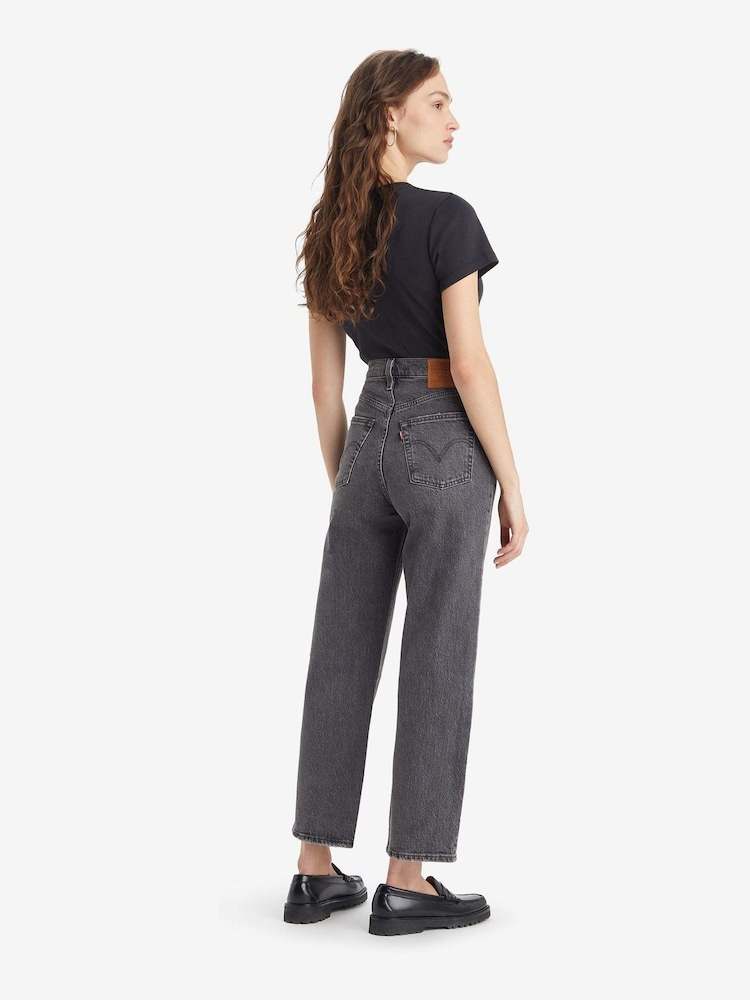 Grijs - Levi's® Ribcage jeans met enkellange rechte pijpen - Image 9 of 16