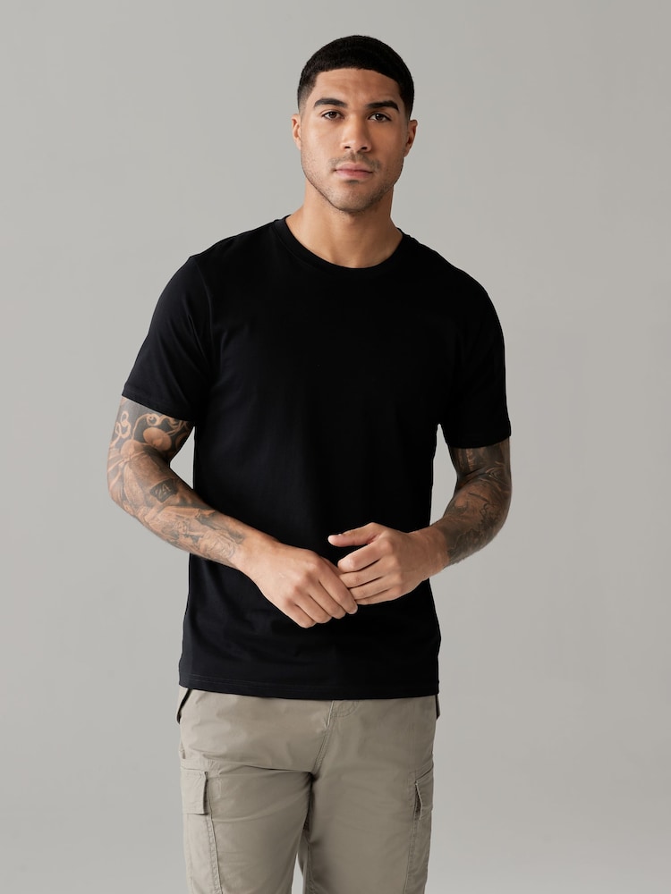 Neutrale kleurenmix - Normale Pasvorm - Essential katoenen T-shirts verpakking van 6 - Image 5 of 12