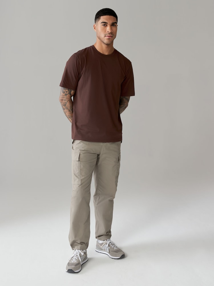 Neutrale kleurenmix - Normale Pasvorm - Essential katoenen T-shirts verpakking van 6 - Image 6 of 12