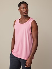 White/Blue/Pink/Mint Green 100% Cotton Vests 4 Pack - Image 2 of 14