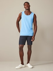 White/Blue/Pink/Mint Green 100% Cotton Vests 4 Pack - Image 6 of 14
