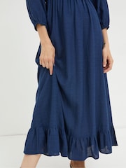 FatFace Blue Midi Dress - Image 4 of 5