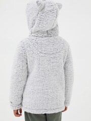 FatFace Grey Wolf Fleece Zip Through Hoodie - Image 2 of 5