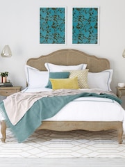 Feather & Black Weathered Oak Sienna Rattan Bed - Image 2 of 4