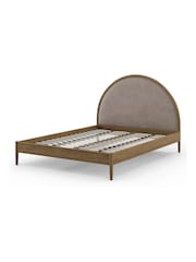 Feather & Black Weathered Oak Aubrey Half Moon Bed - Image 3 of 3