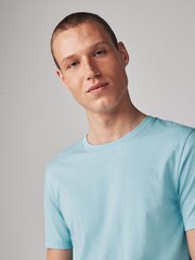 Blue Light Slim Fit Essential Crew Neck 100% Cotton T-Shirt - Image 4 of 7