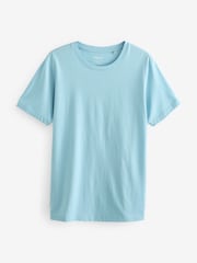 Blue Light Slim Fit Essential Crew Neck 100% Cotton T-Shirt - Image 5 of 7