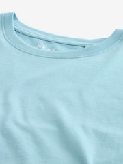 Blue Light Slim Fit Essential Crew Neck 100% Cotton T-Shirt - Image 7 of 7