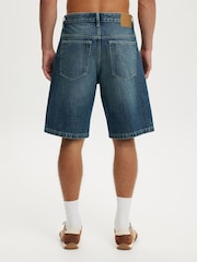 Cotton On Blue Baggy Denim Shorts - Image 2 of 5