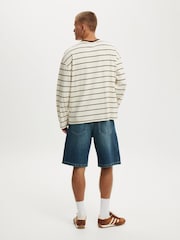 Cotton On Blue Baggy Denim Shorts - Image 4 of 5