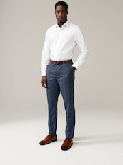 Blue Puptooth Wool Slim Fit Trousers - Image 3 of 4